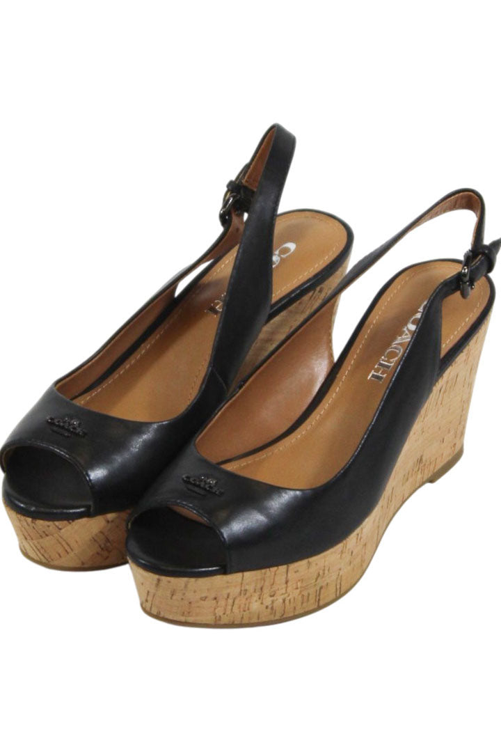 Coach - Cork Wedge Heels