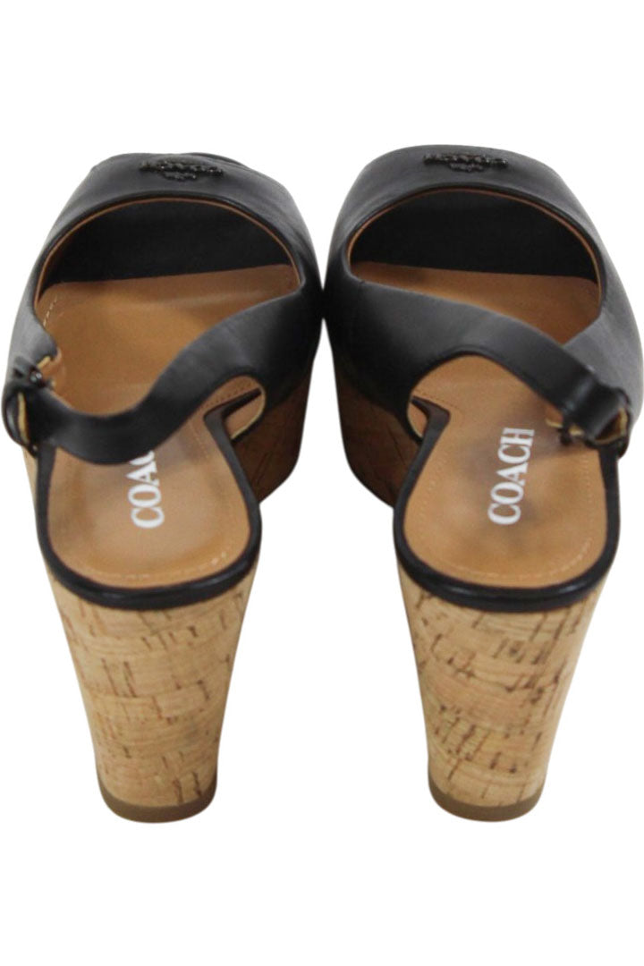 Coach - Cork Wedge Heels