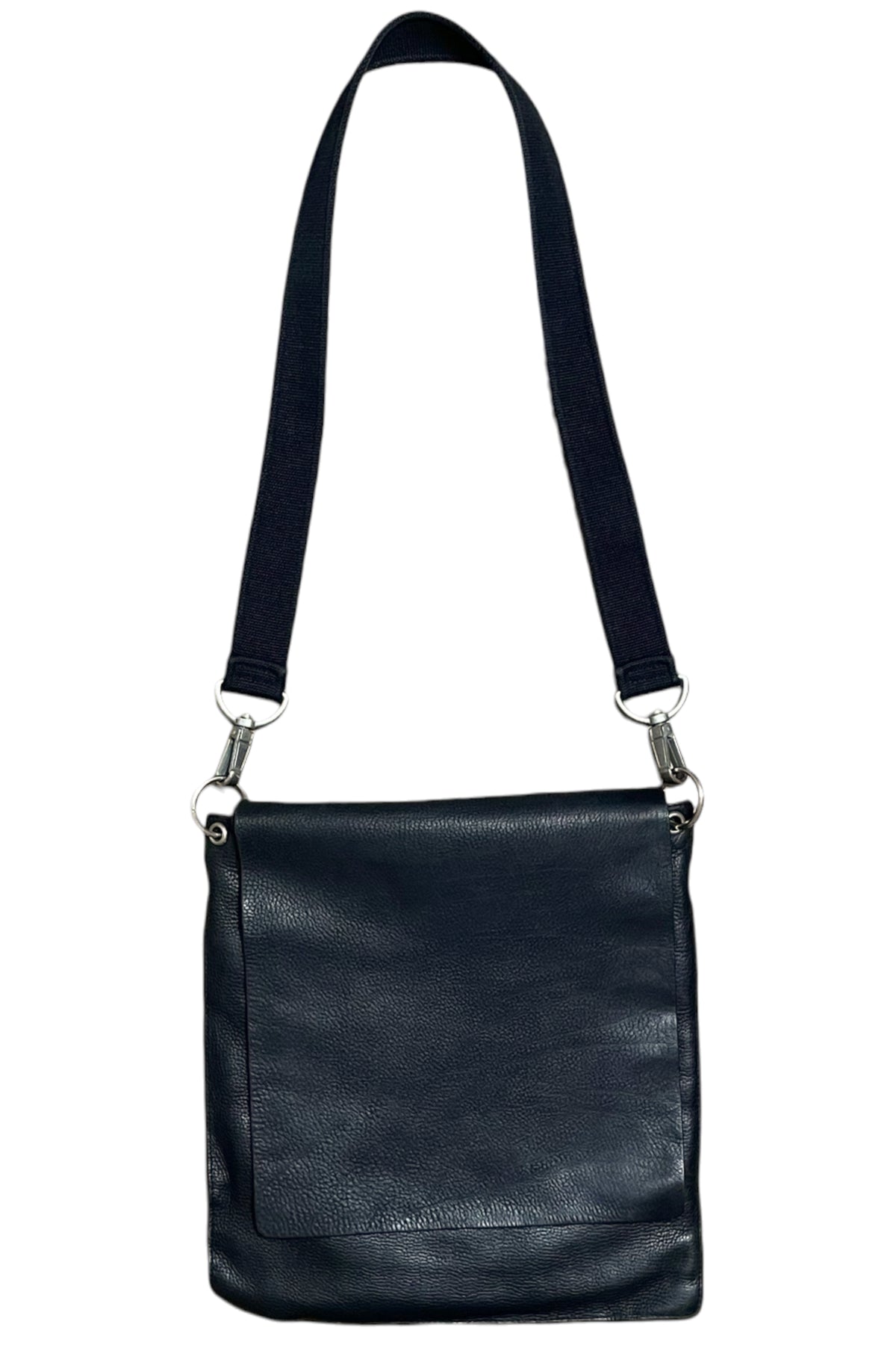 Square Leather Messenger Bag