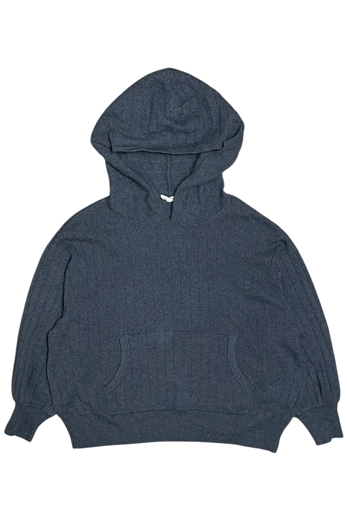 Ribbed Cashmere Blend Hoodie