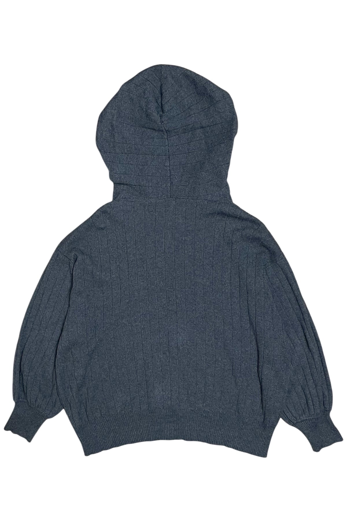 Ribbed Cashmere Blend Hoodie