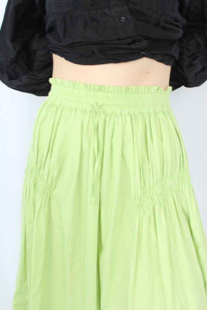 S/W/F - Gathered Green Skirt