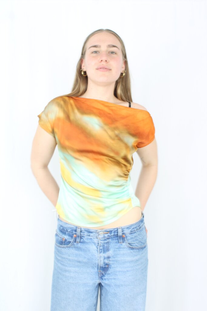 Towa - Asymmetrical Tie-Dye Top