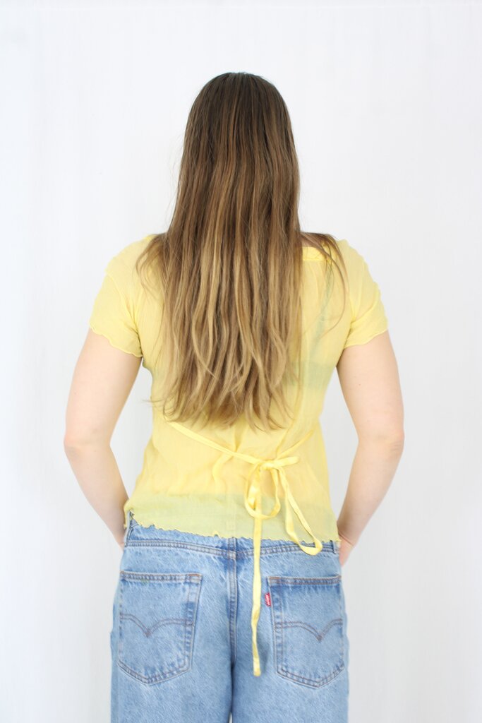 Elie Tahari - Yellow Silk Top