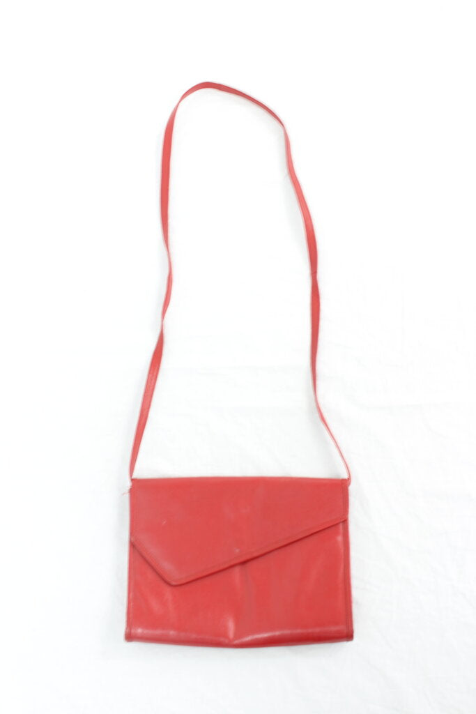 Vintage Red Leather Bag