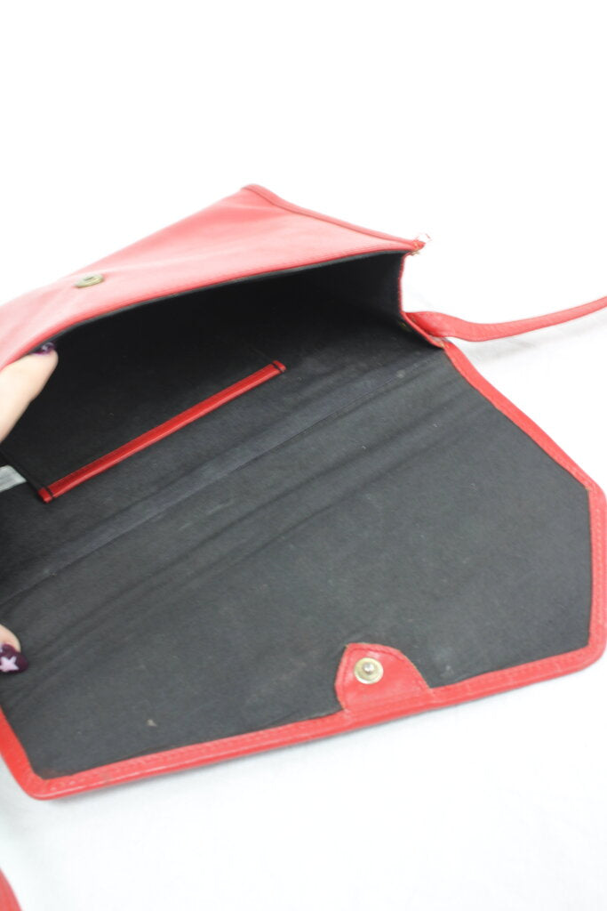 Vintage Red Leather Bag