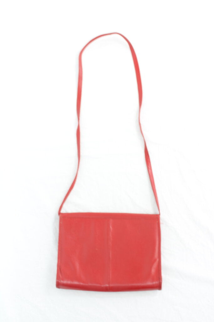 Vintage Red Leather Bag