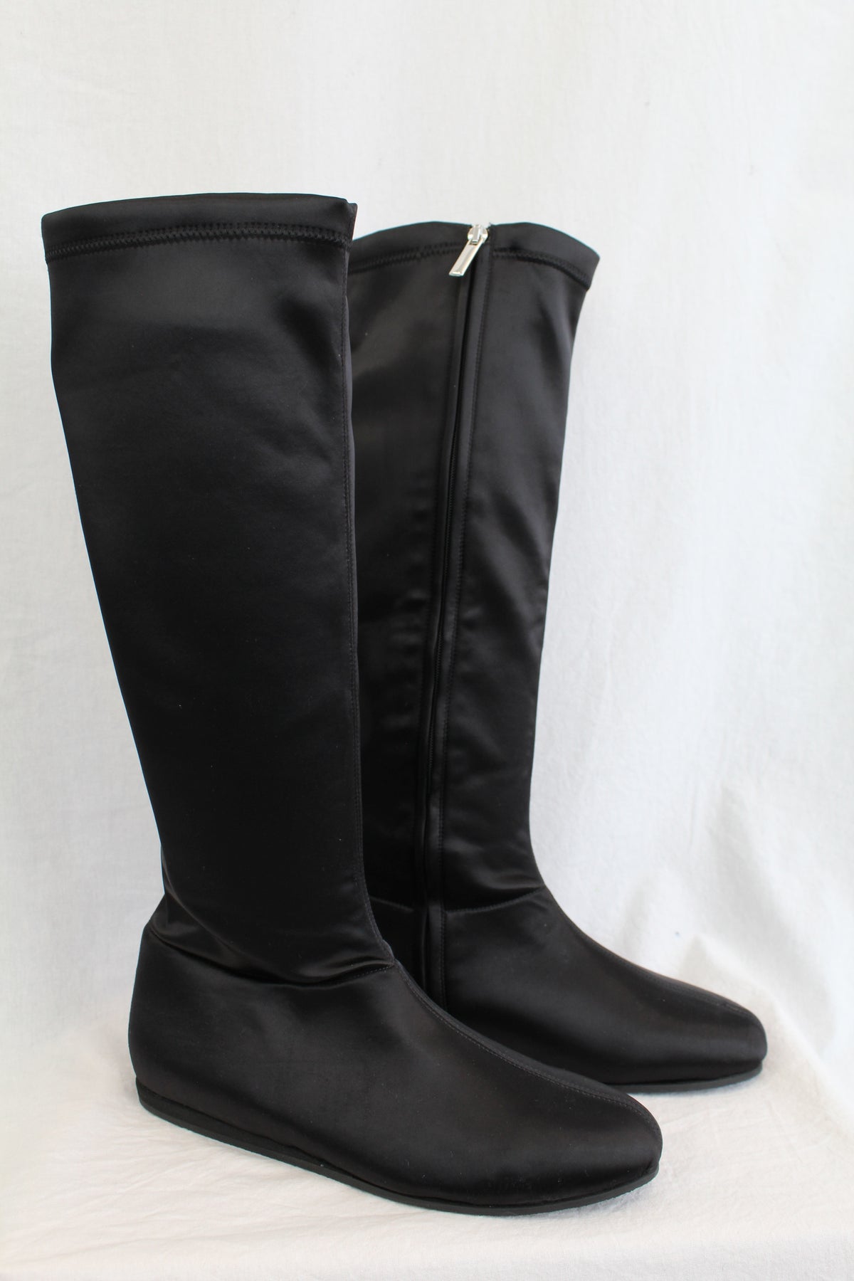 Tibi - Satin Riding Boots