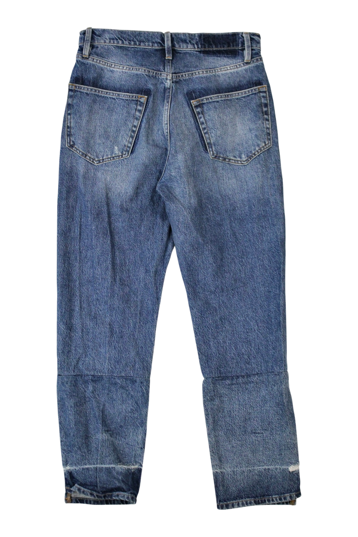 Frame - Cut Waistband Jeans