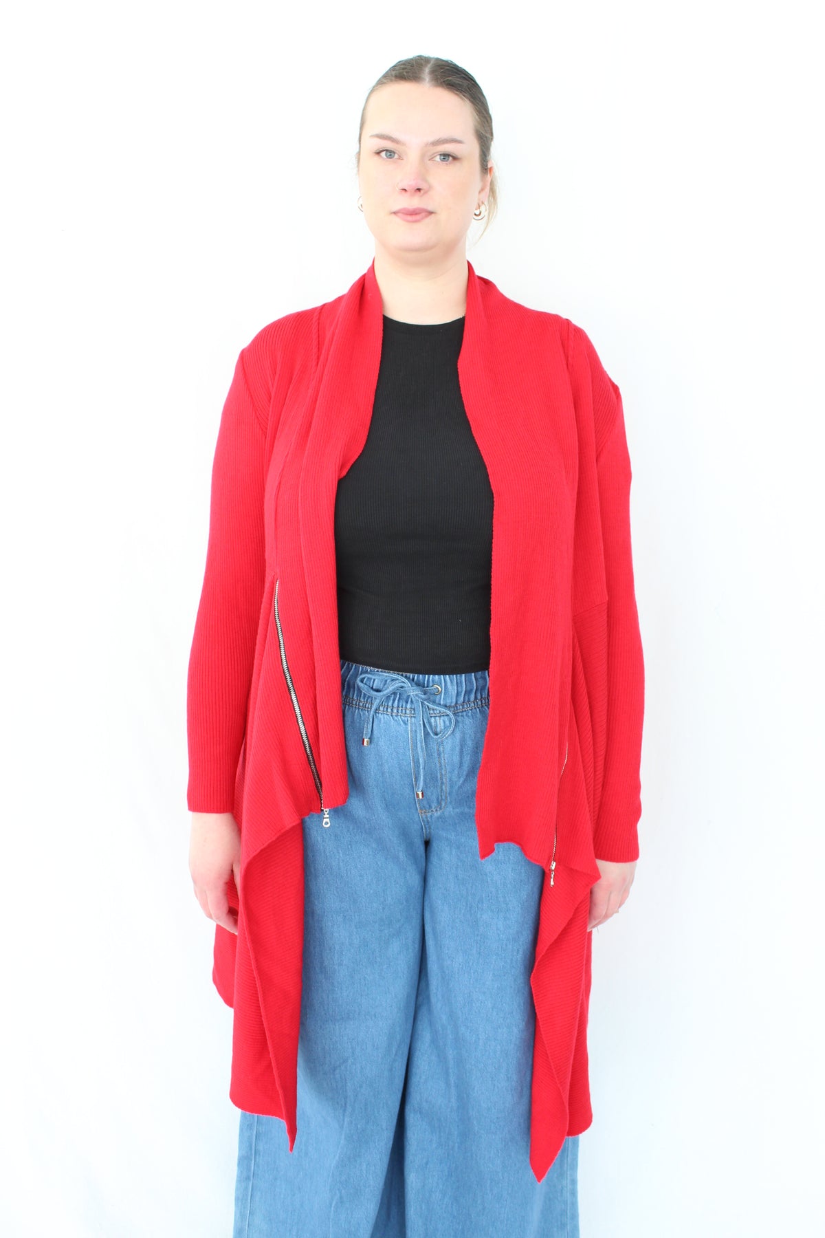 Paula Ryan - 'Zipped Front Rib Coat'