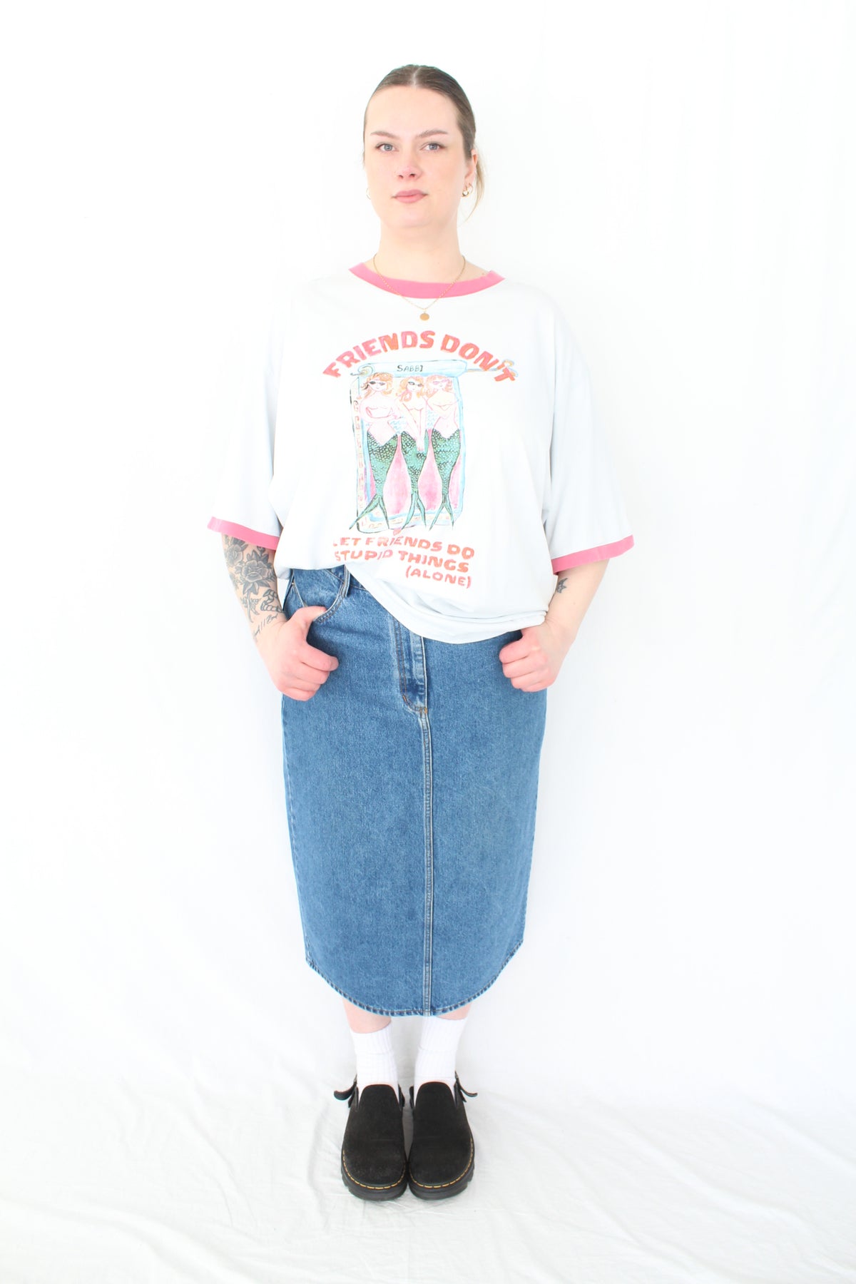 Ruby - Denim Midi Skirt