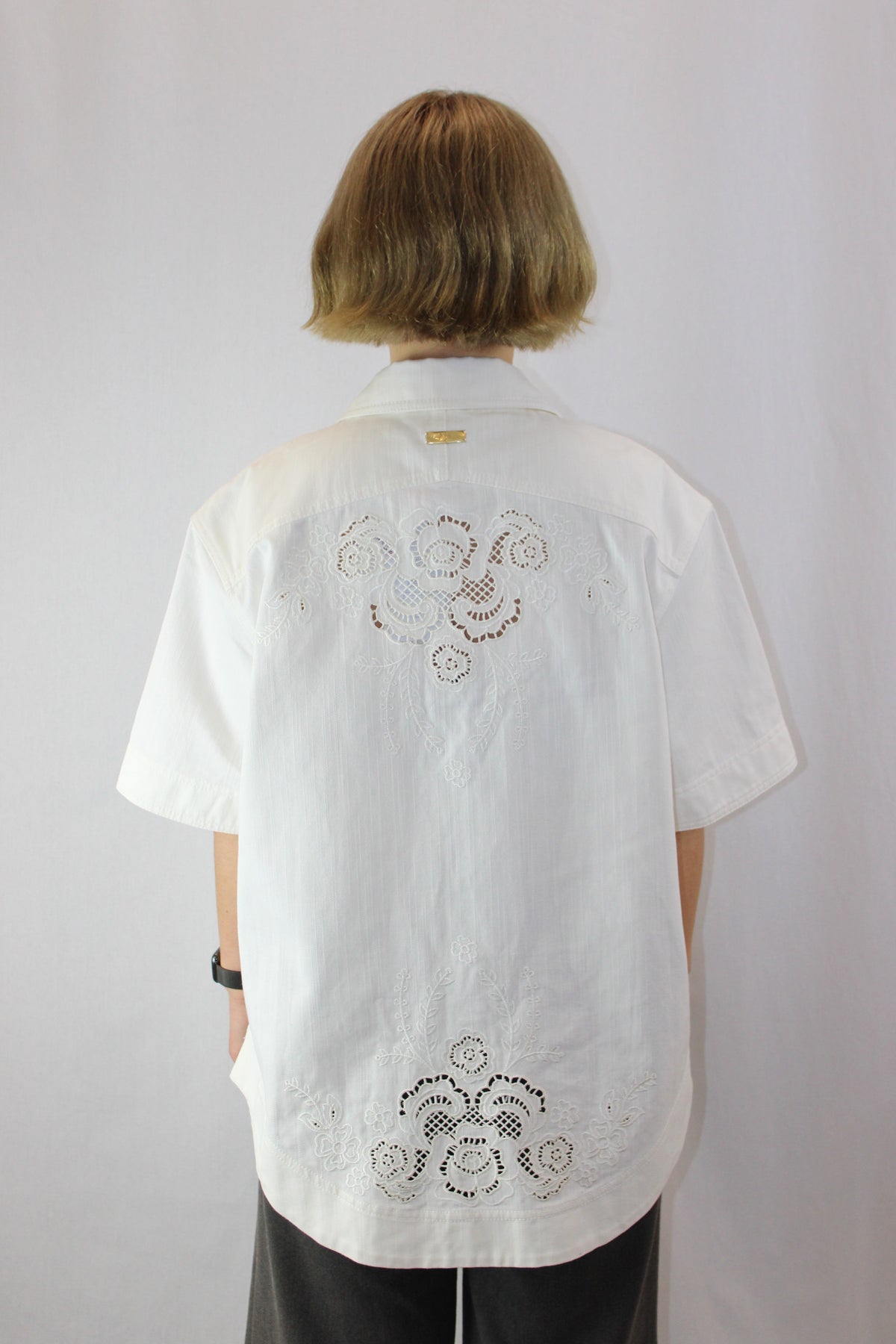 Aje - NWT "Halo" Embroidered Shirt