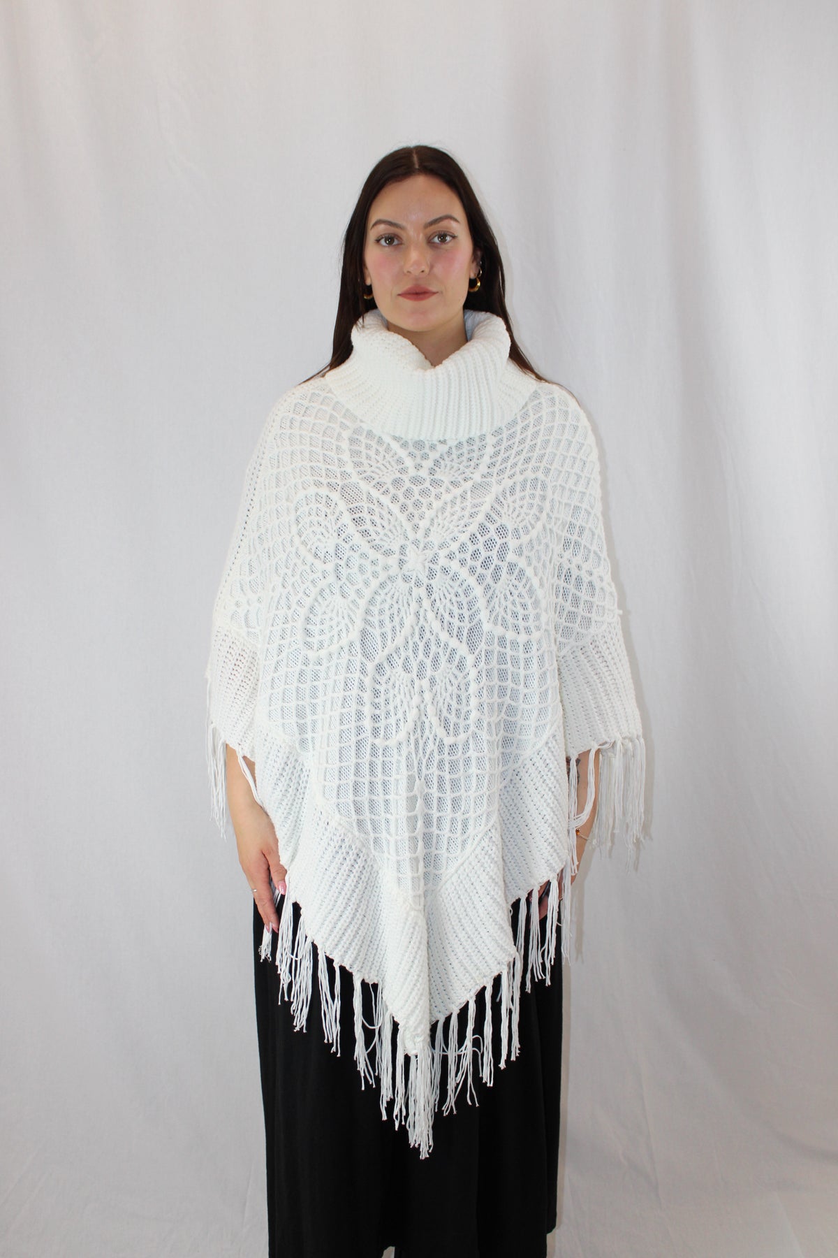 Esther - Knit Poncho