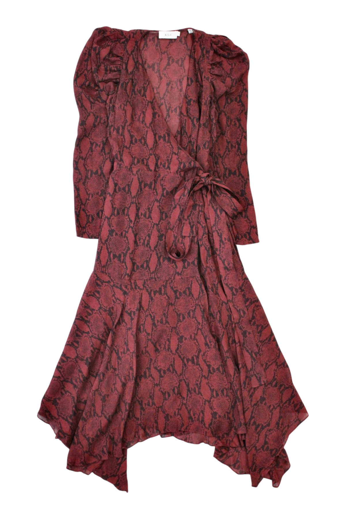 A.L.C. - Snake Print Wrap Dress