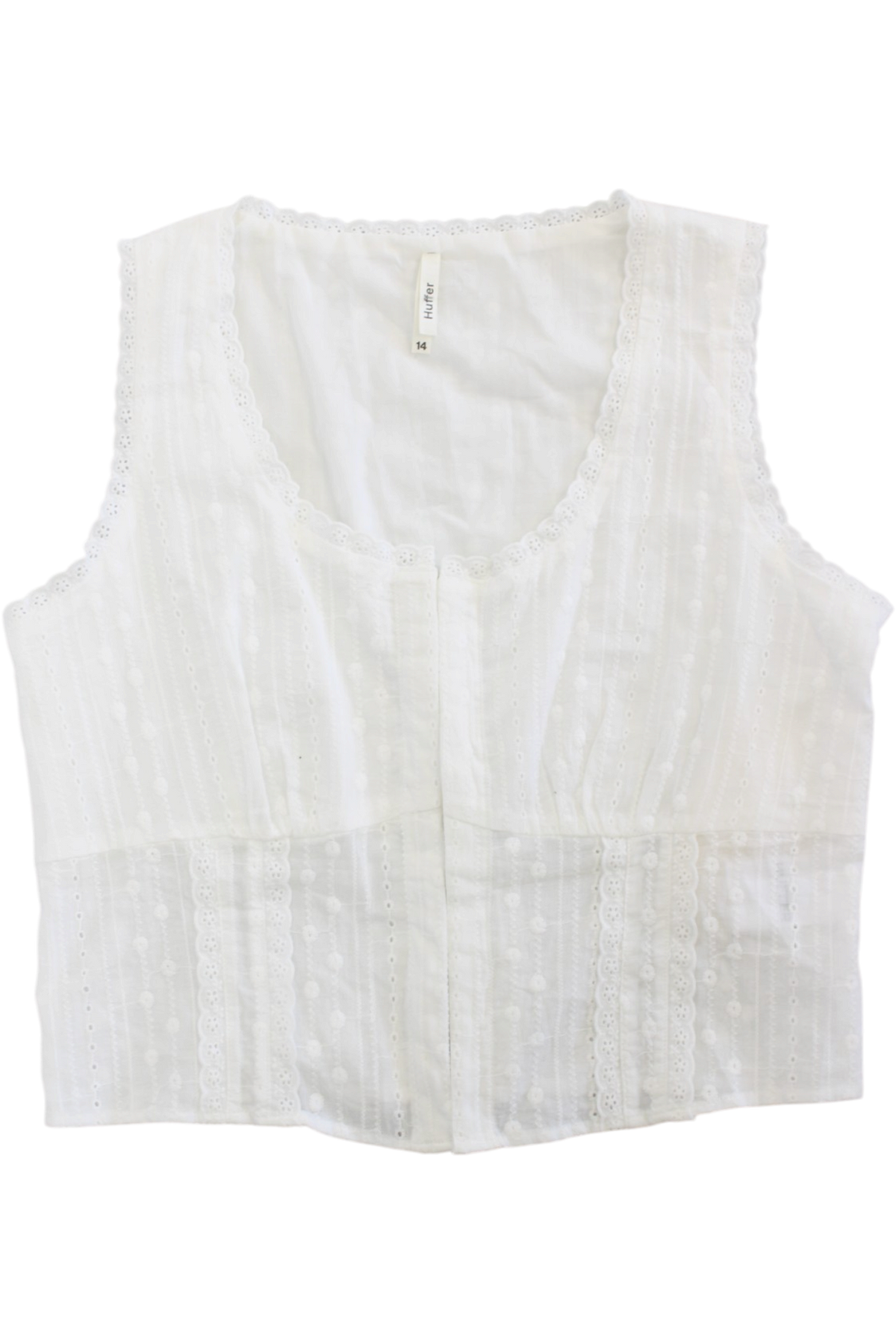 Huffer - Broderie Bodice Top