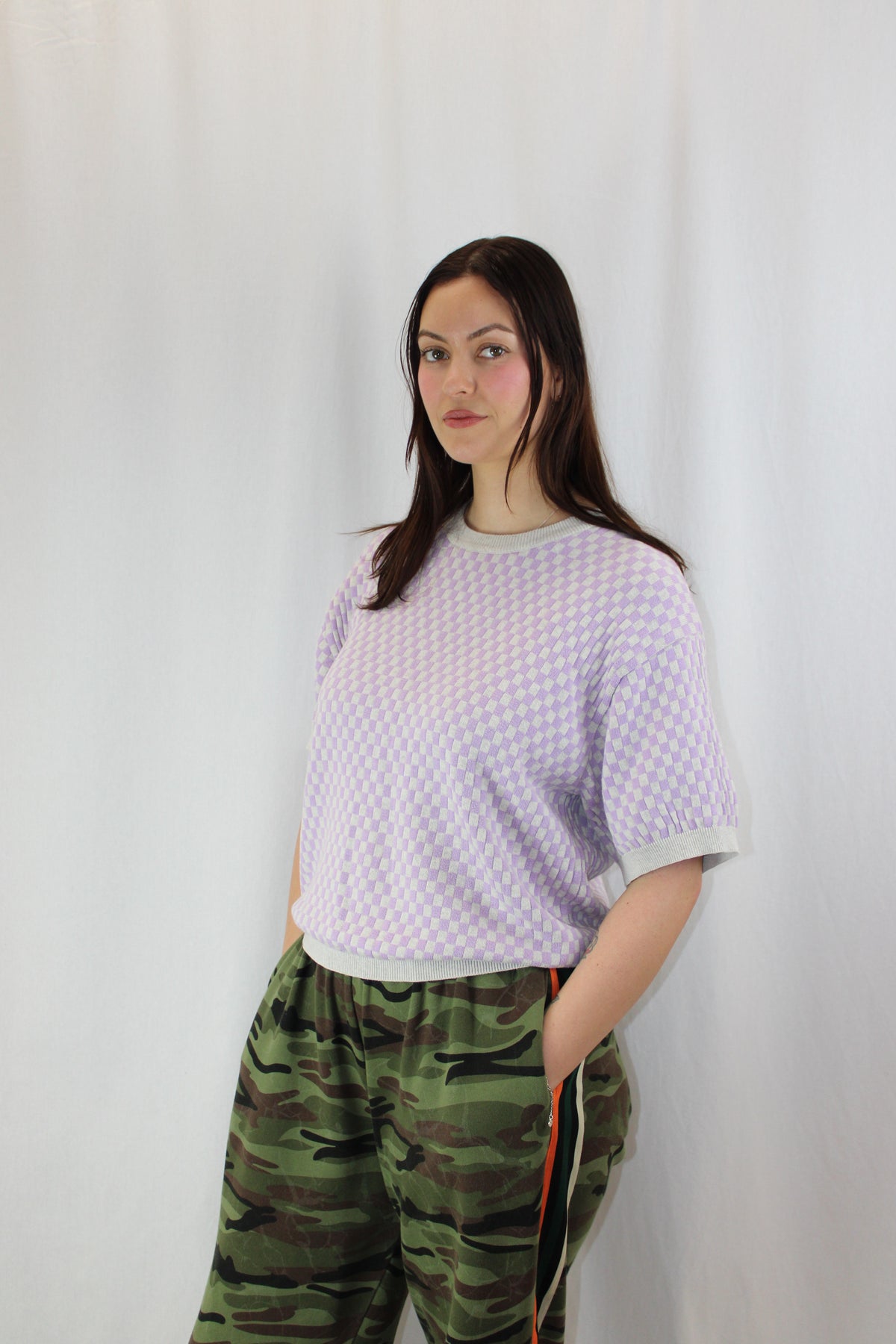 Kowtow - Checkerboard Knit Tee