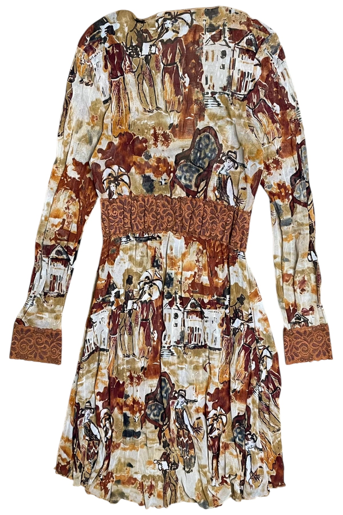 Faye Brown - Mesh & Lace Dress
