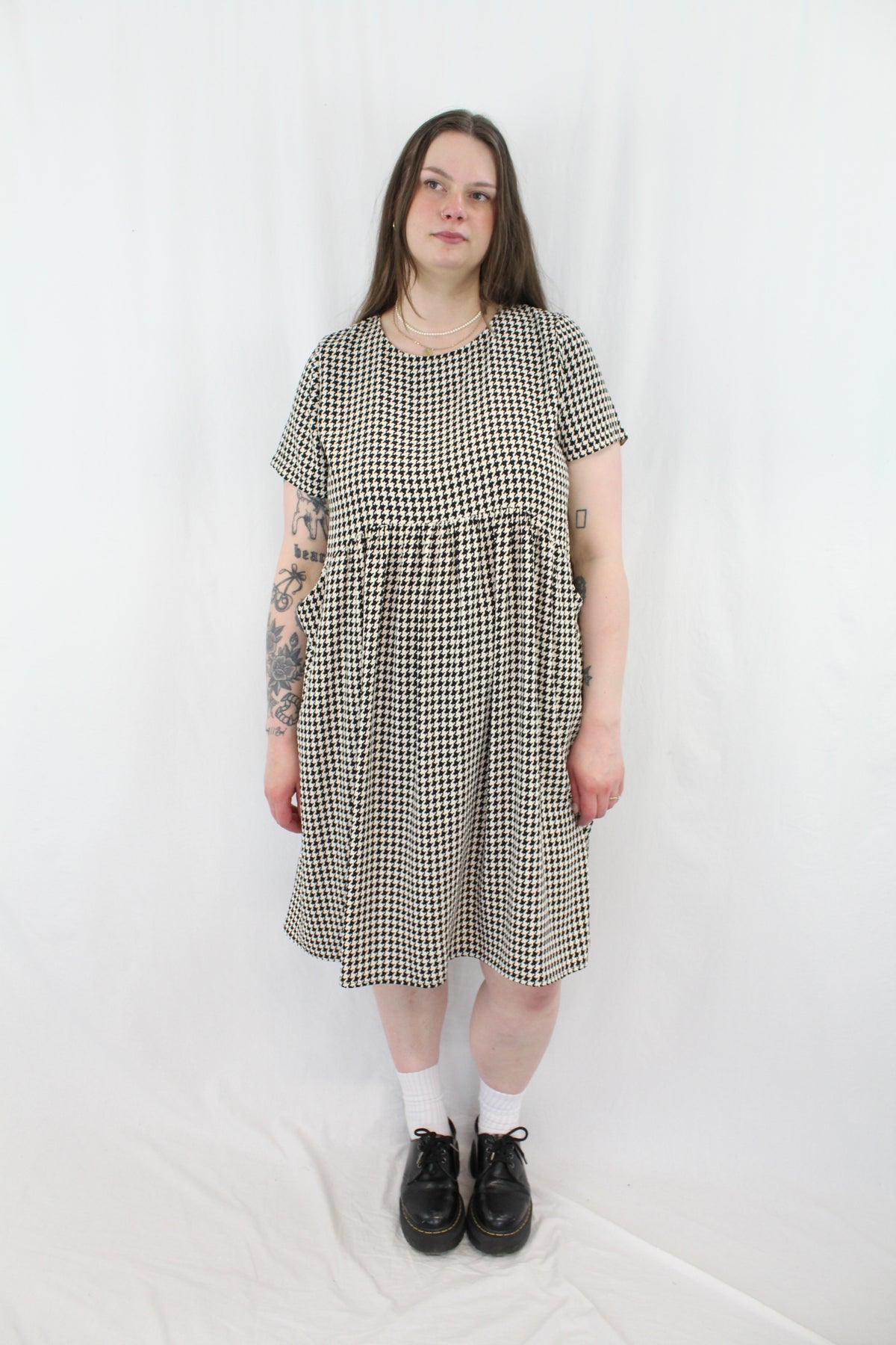 David Pond - Houndstooth Midi Dress