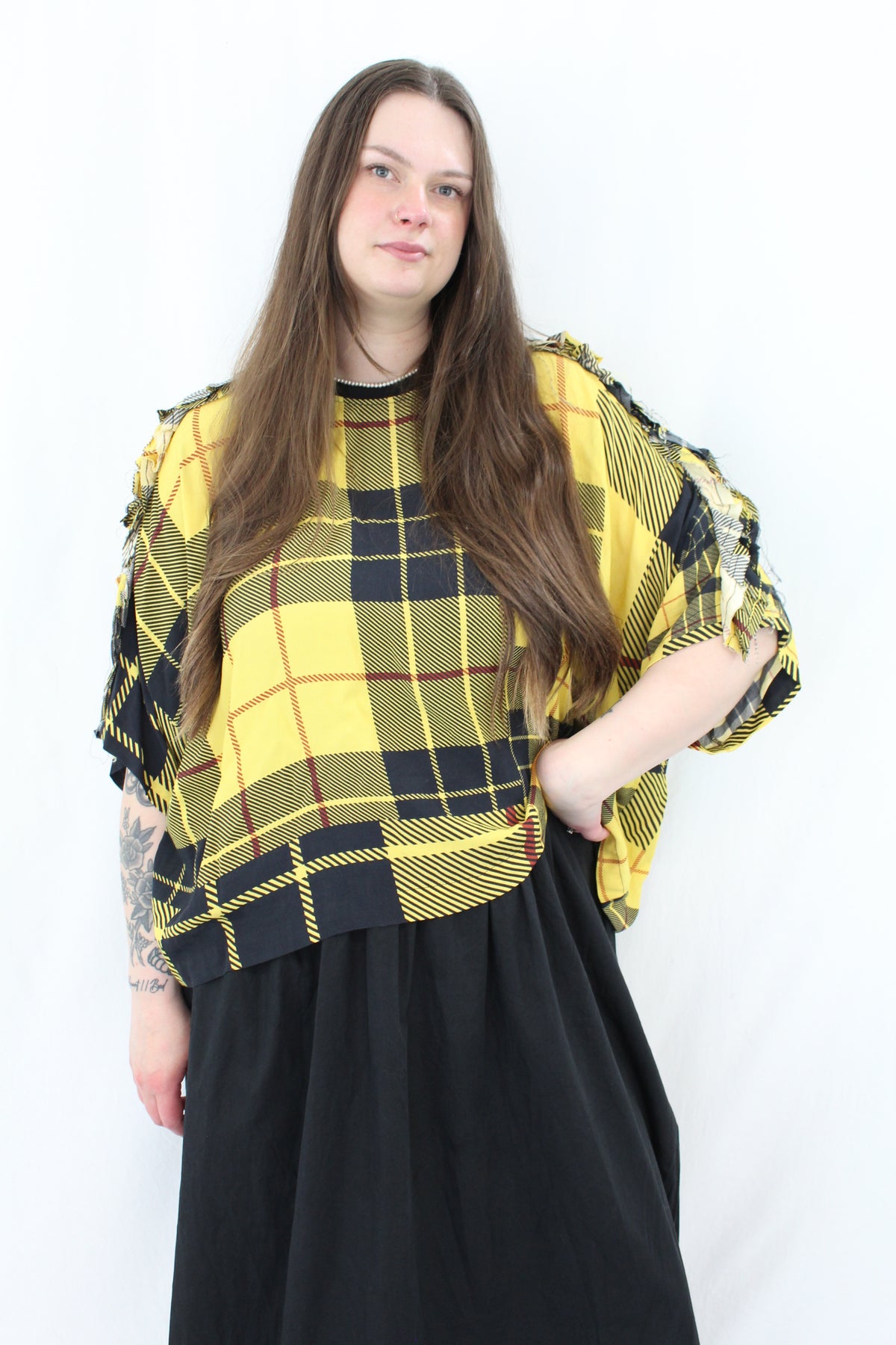 Salasai - Tartan Boxy Tee