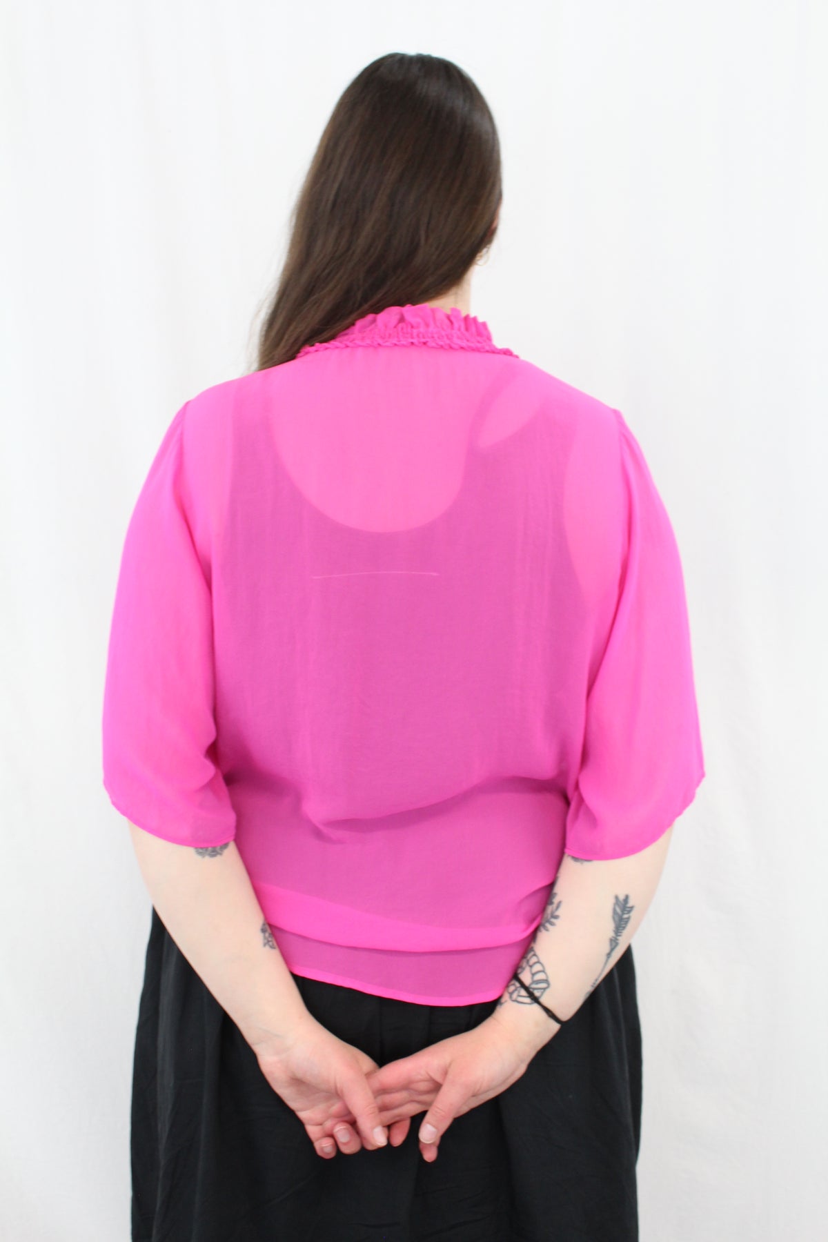 Faithfully - Sheer Short Sleeved Top