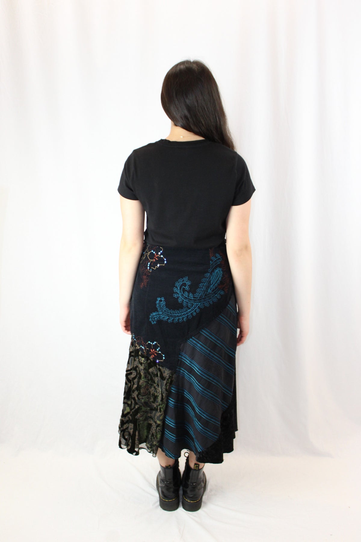 David Pond - Patchwork Midi Skirt