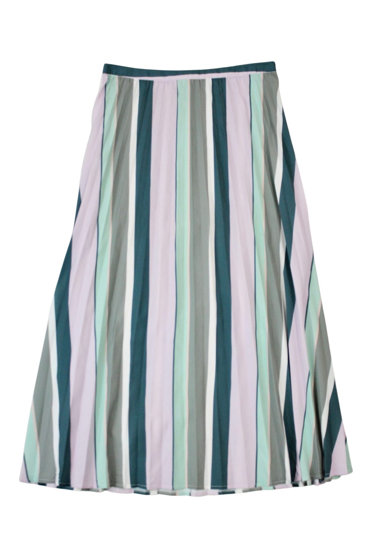 Superette - Stripe Satin Midi Skirt