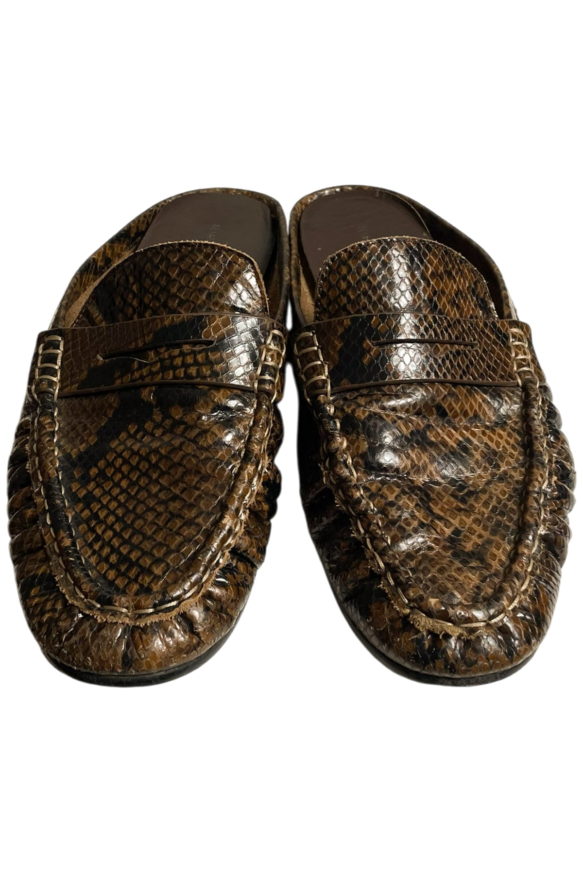 Alias Mae - Snakeskin Loafer Mule