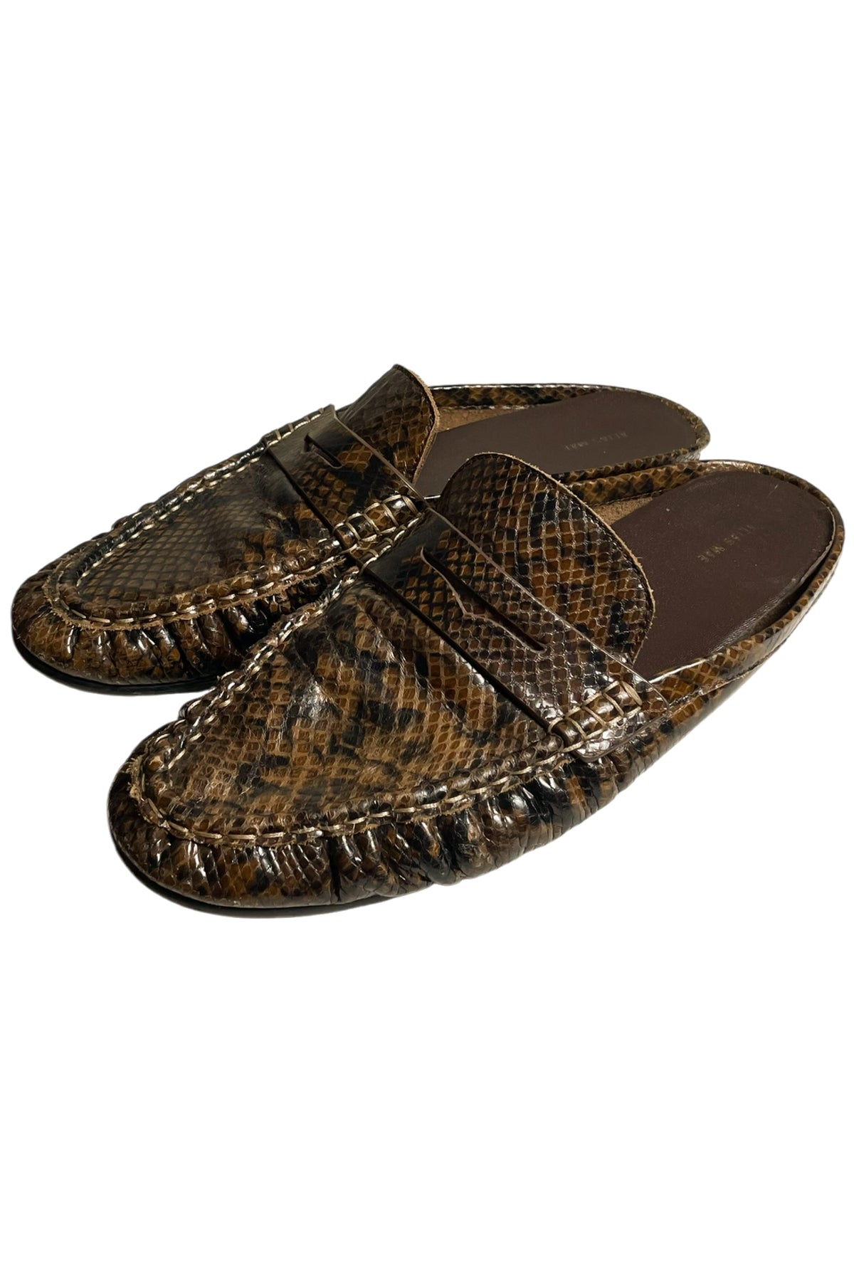 Alias Mae - Snakeskin Loafer Mule