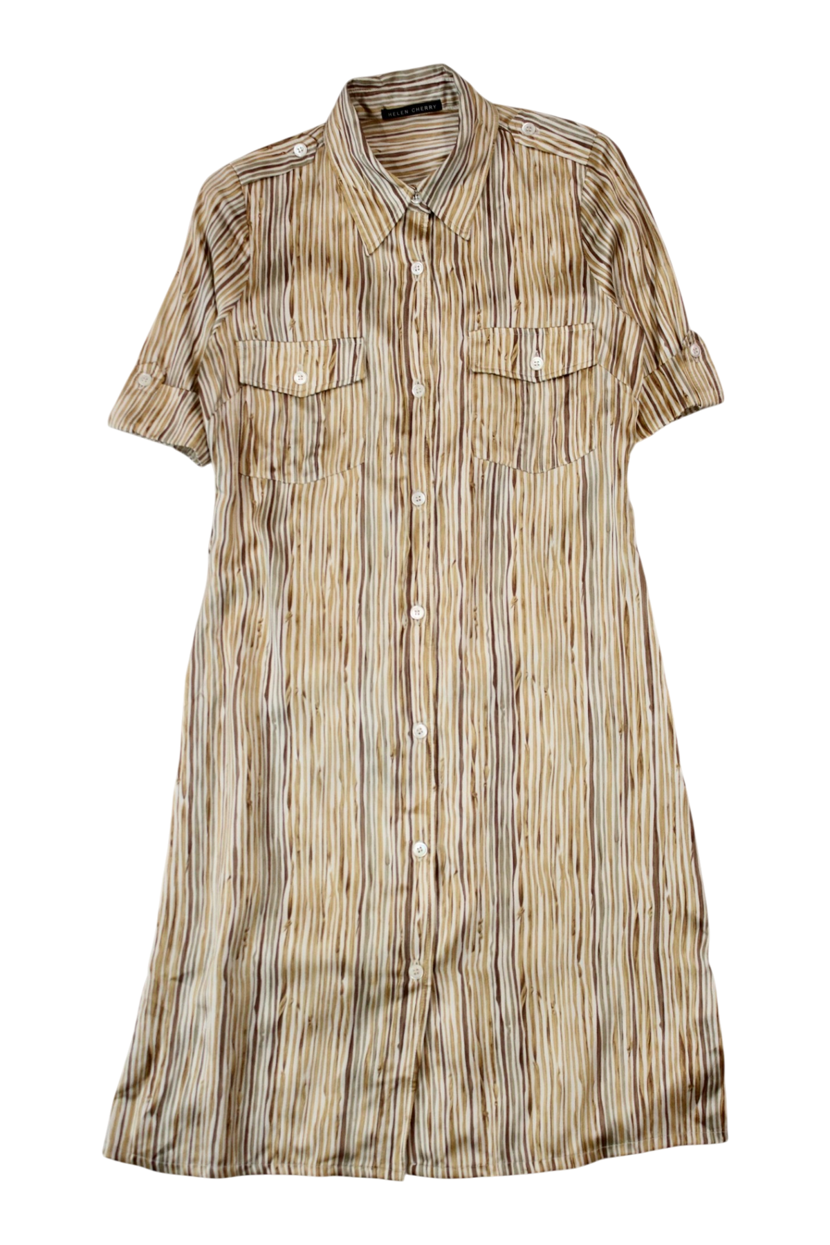 Helen Cherry - Satin Shirt Dress