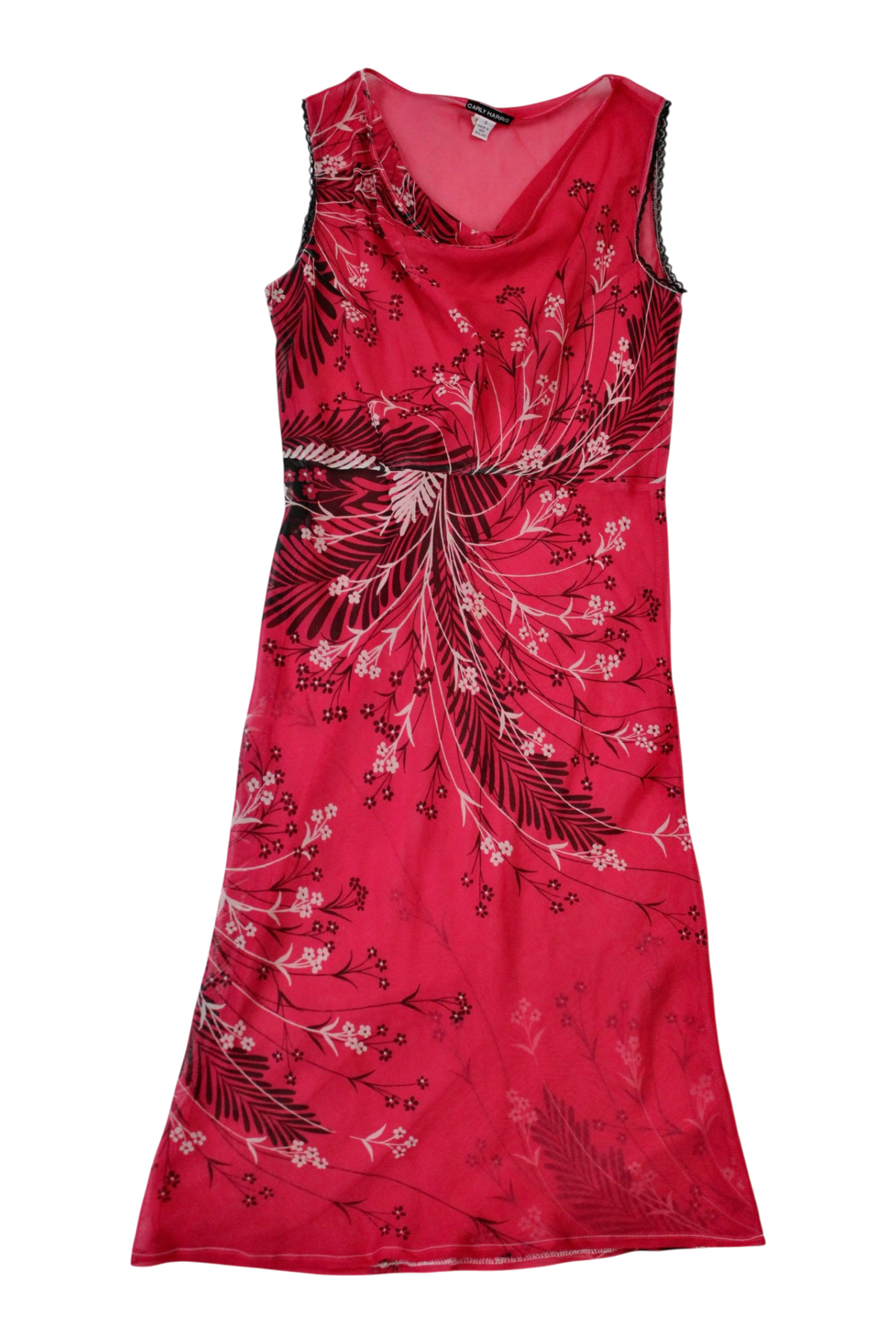 Carly Harris - Pattered Chiffon Slip Dress