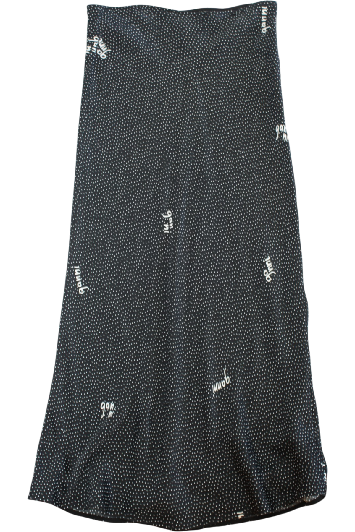 Ganni - Polka Logo Maxi Skirt