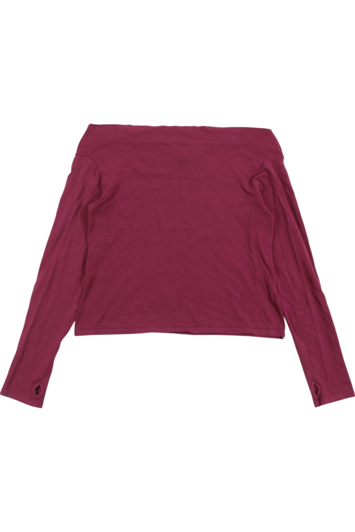 Maroon - Off-Shoulder Top