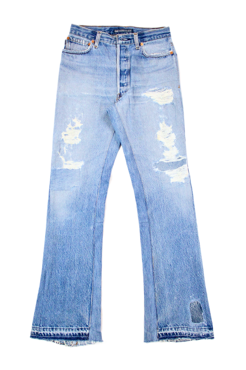 Breyer & Eliot - Distressed Semi-Flare Jeans