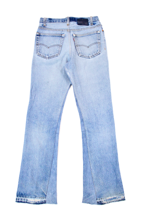 Distressed Semi-Flare Jeans