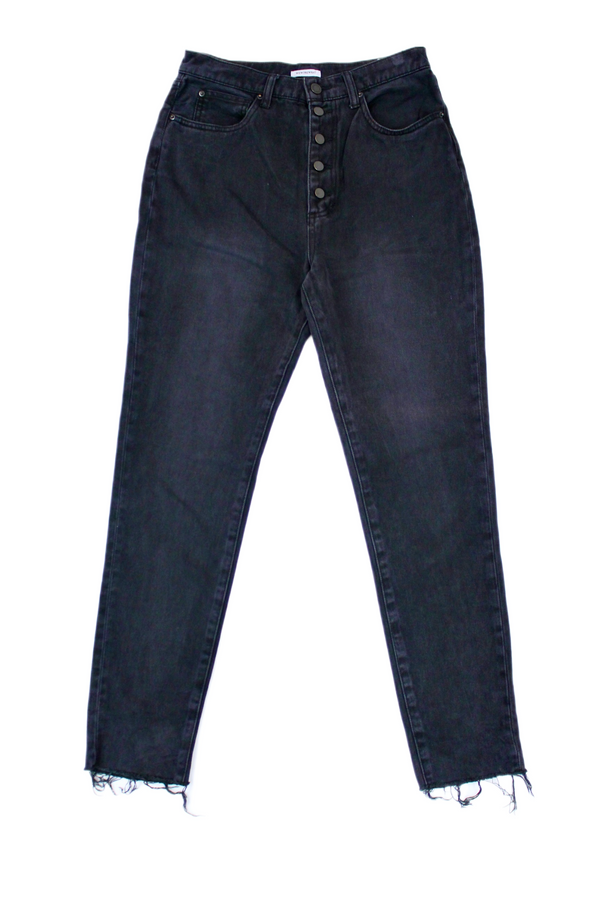 We Wore What - Exposed Button Fly Jeans