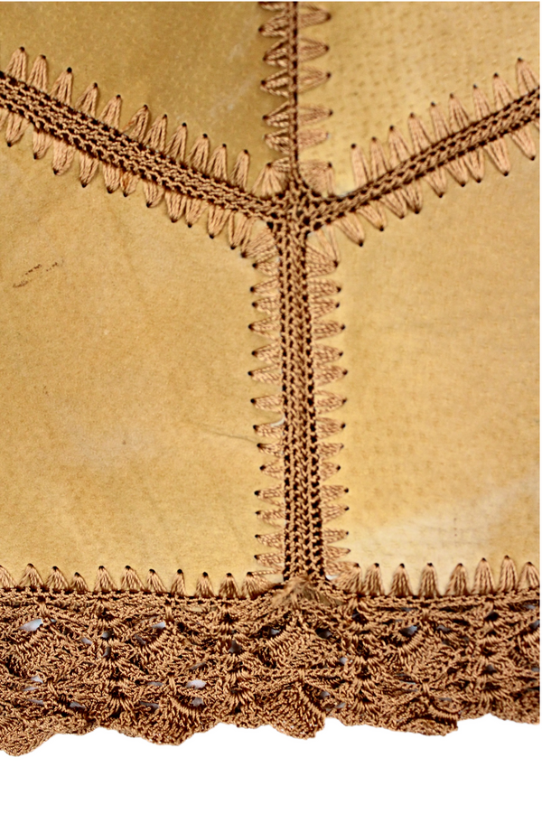 Leather & Crochet Midi