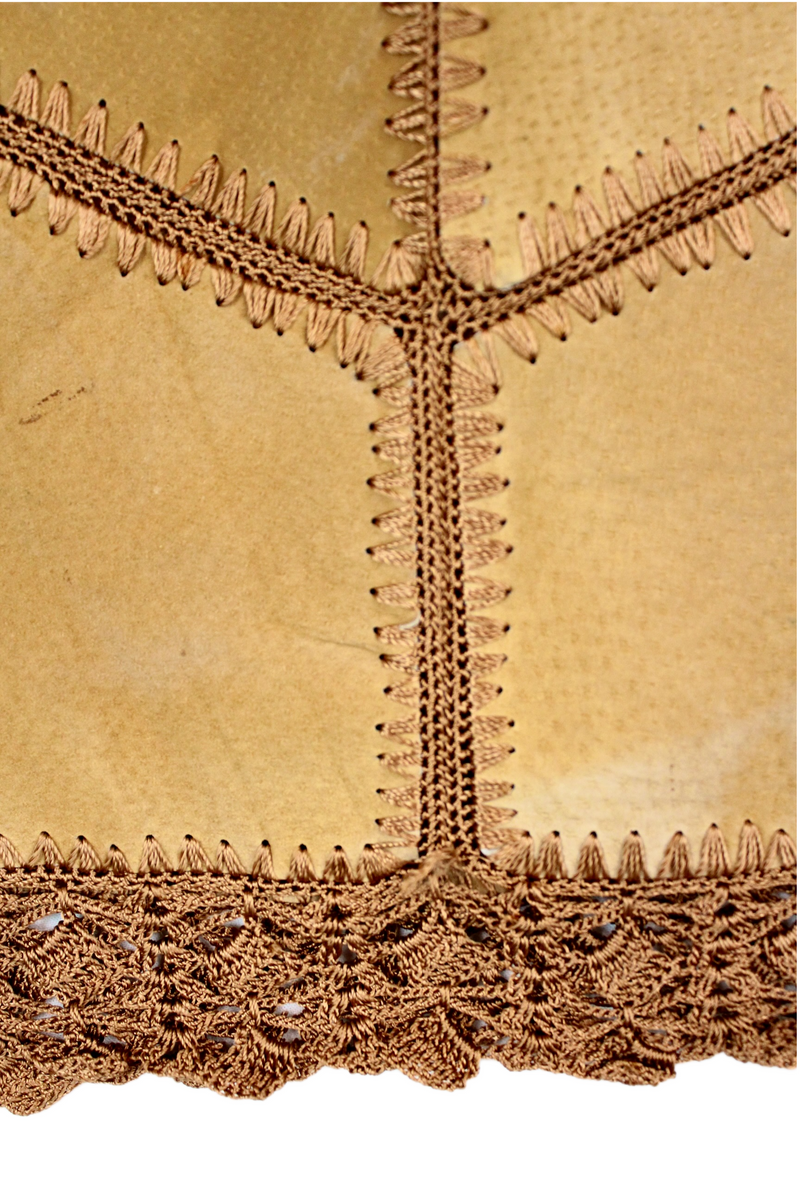 Leather & Crochet Midi