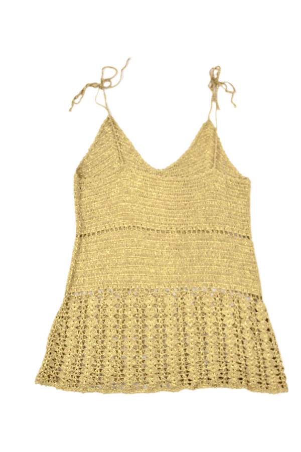 Gold Crochet Top