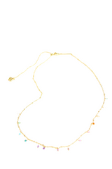 Dainty Multicolour Bead Necklace