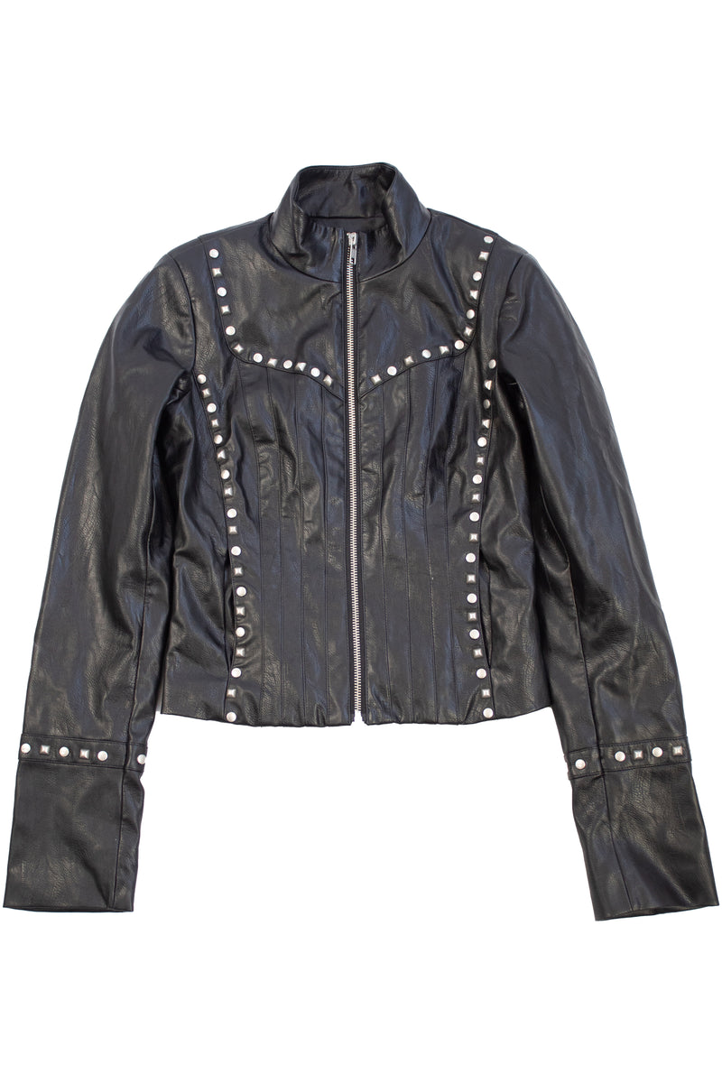 I Am Gia - Studded Leather Jacket