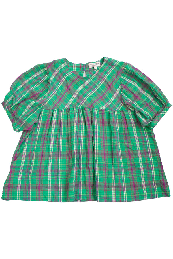 twenty-seven names - Plaid Short Sleeve Top