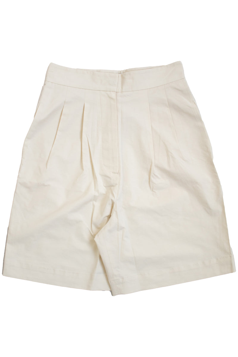 Olive - Pleated Shorts