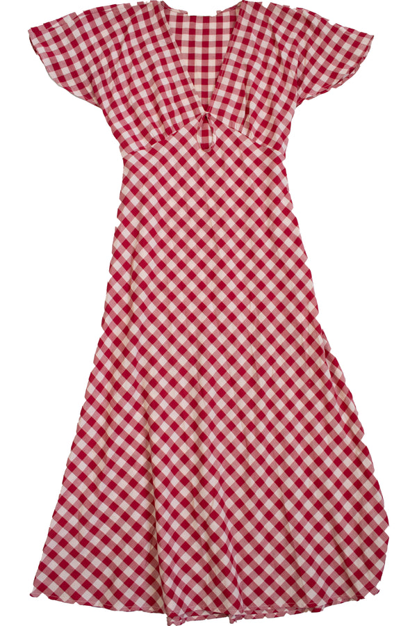 Ruby - Gingham Maxi Dress