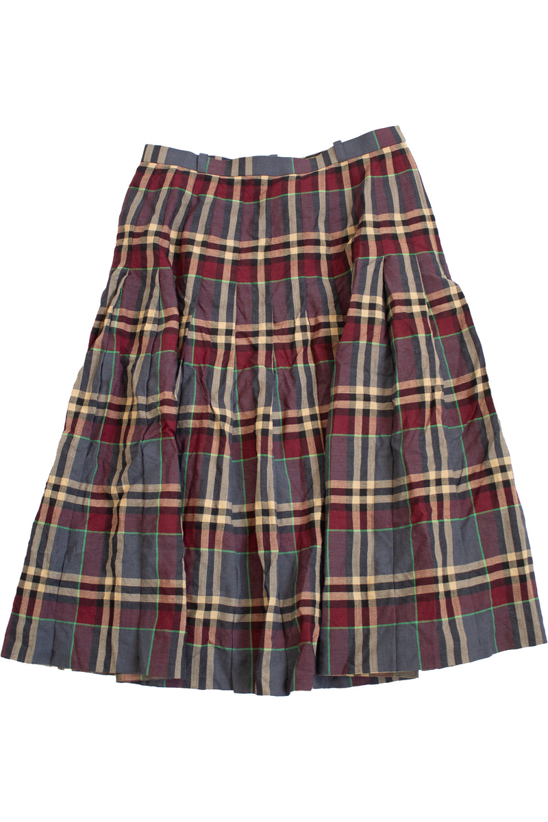 Leilian - Plaid Midi Skirt