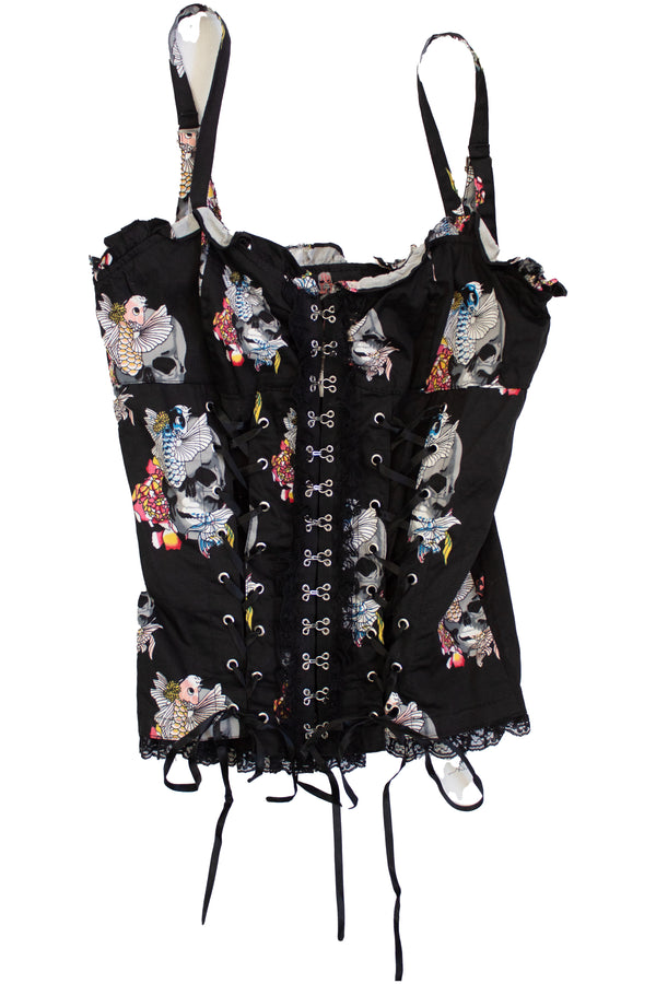 Royal Bones - Skull Graphic Corset