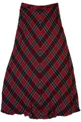 Penny Sage - Plaid Maxi Skirt