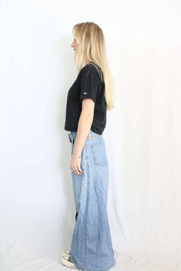 Vintage Denim Maxi Skirt