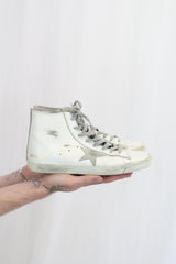 Golden Goose - 'Francy' Hi Top Scuffed Sneakers