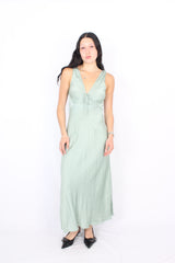 Blak Luxe - Sage Satin Dress