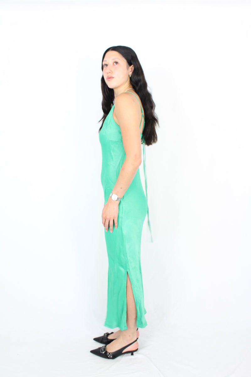 Blak Luxe - Green Slip Dress